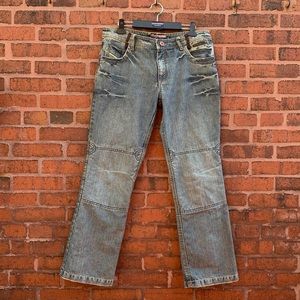 Tourmaster indigo women’s denim pants, motorcycle jeans, 10-12